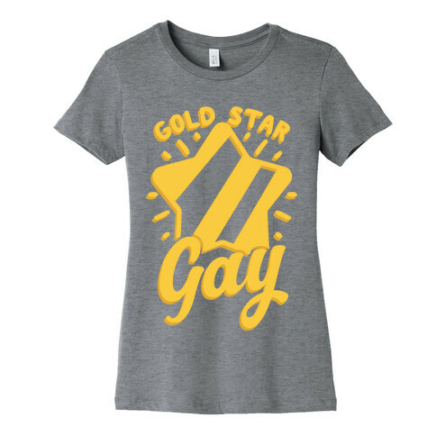 Gold Star Gay Womens T-Shirt