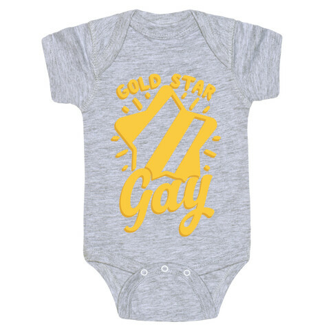 Gold Star Gay Baby One-Piece