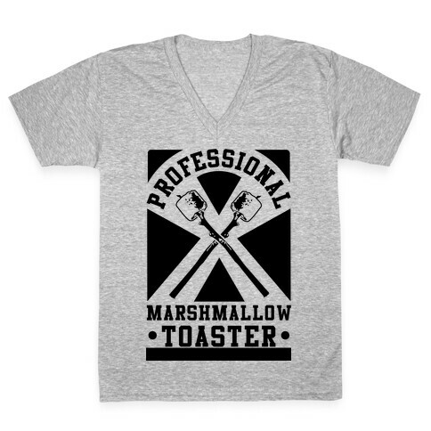 Professional Marshmallow Toaster V-Neck Tee Shirt