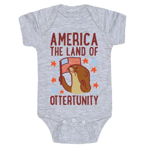 America The Land of Ottertunity Baby One-Piece