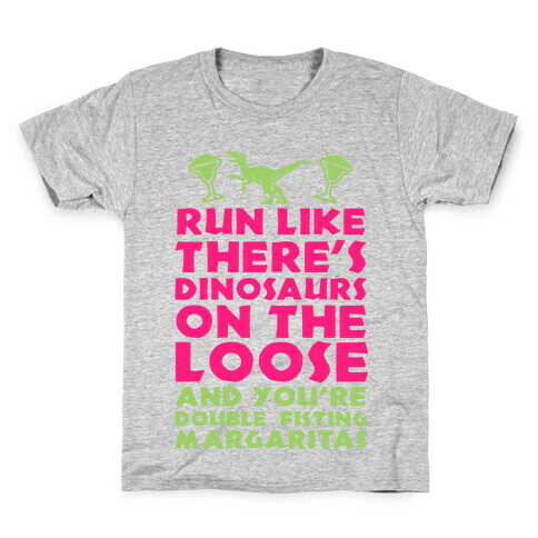 Run Like Dinosaurs are on the Loose Kids T-Shirt