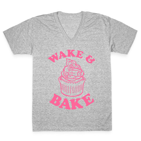 Wake and Bake V-Neck Tee Shirt