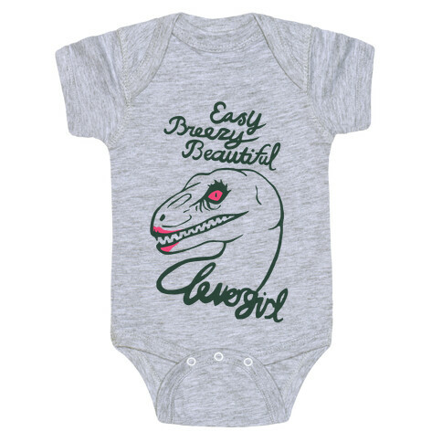 Easy Breezy Beautiful, Clever Girl Velociraptor Baby One-Piece