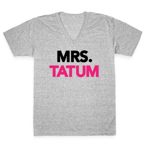 Mrs. Tatum V-Neck Tee Shirt