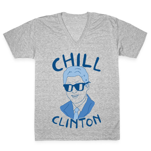 Chill Clinton V-Neck Tee Shirt
