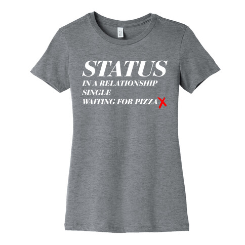 Pizza Status Womens T-Shirt
