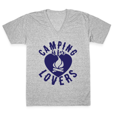 Camping Is For Lovers V-Neck Tee Shirt