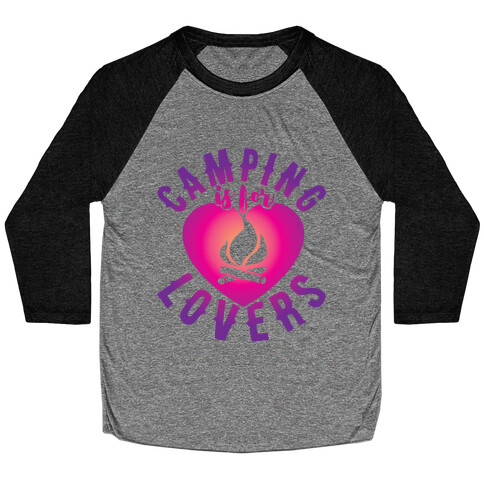 Camping Is For Lovers Baseball Tee