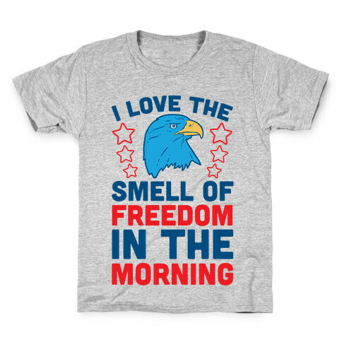 I Love The Smell Of Freedom In The Morning Kids T-Shirt