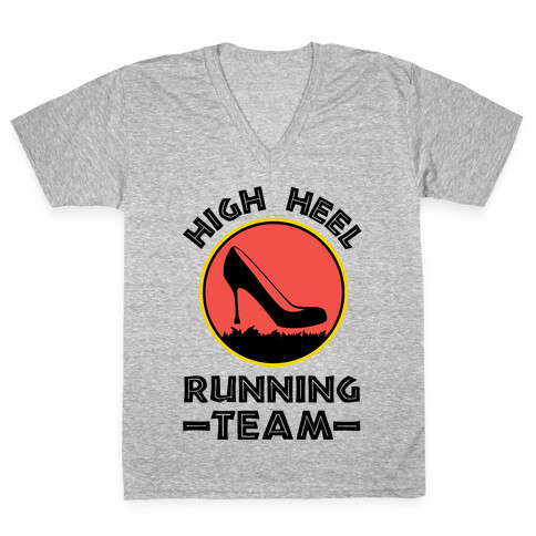 High Heel Running Team V-Neck Tee Shirt