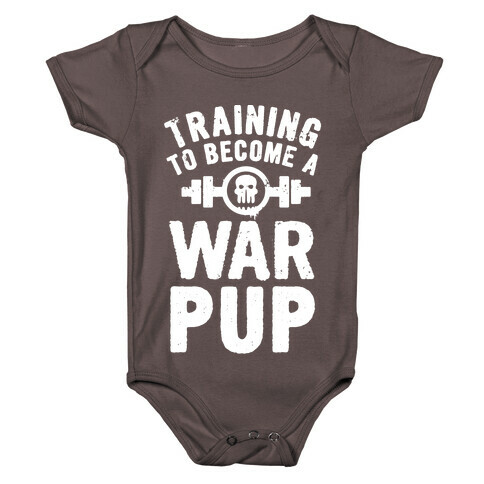 Training to Become a War Pup Baby One-Piece