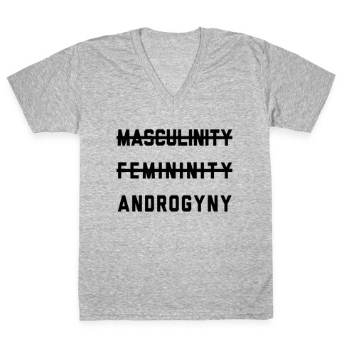 Masculinity Femininity Androgyny V-Neck Tee Shirt