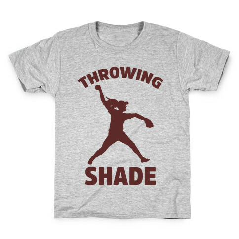 Throwing Shade (Softball) Kids T-Shirt
