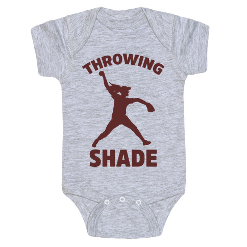 Throwing Shade (Softball) Baby One-Piece