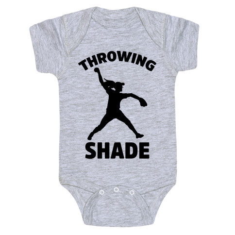 Throwing Shade (Softball) Baby One-Piece