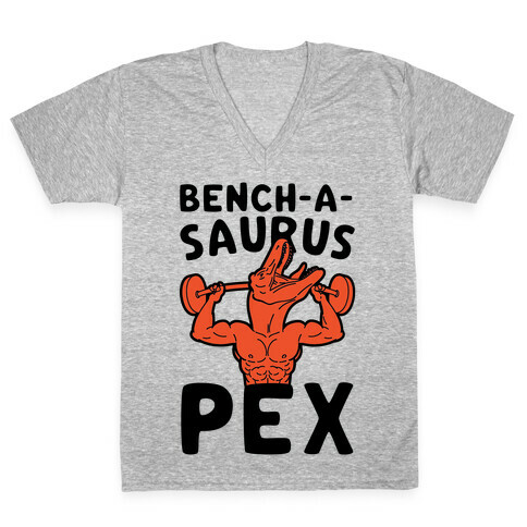Bench-A-Saurus Pex V-Neck Tee Shirt