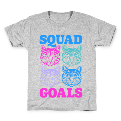 Cat Squad Goals Kids T-Shirt