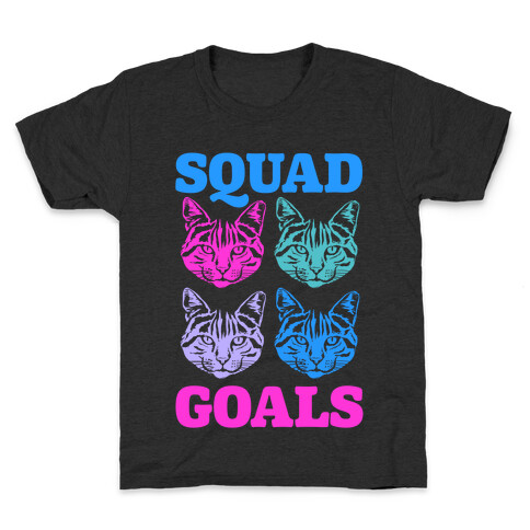 Cat Squad Goals Kids T-Shirt