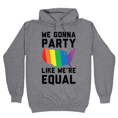 We Gonna Party Like We're Equal Hooded Sweatshirt