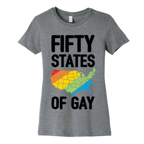 Fifty States Of Gay Womens T-Shirt