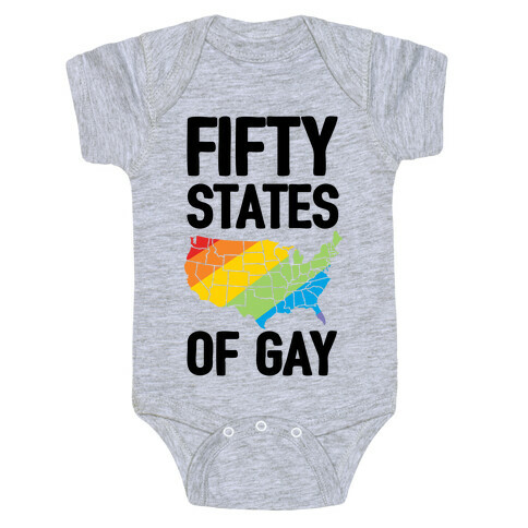 Fifty States Of Gay Baby One-Piece