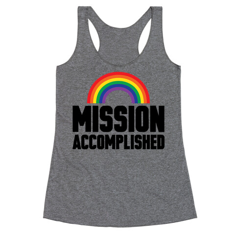 Mission Accomplished Racerback Tank Top