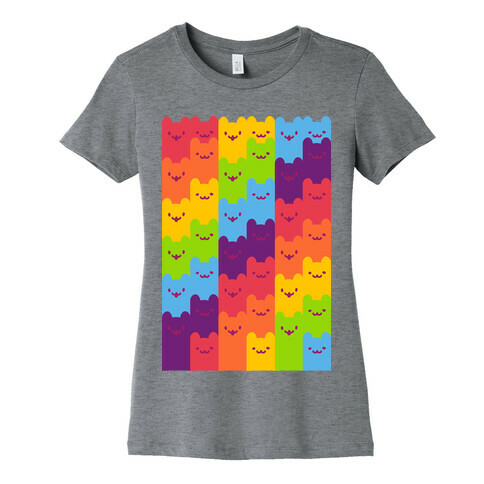 Rainbow Cats Womens T-Shirt