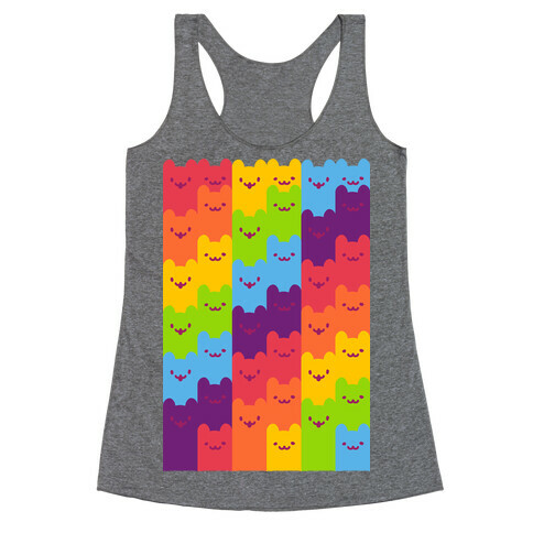 Rainbow Cats Racerback Tank Top