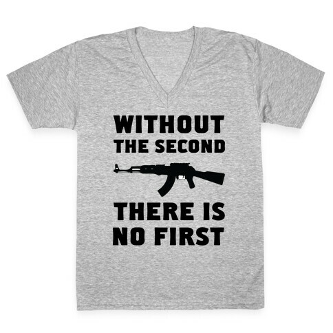 Without the Second V-Neck Tee Shirt