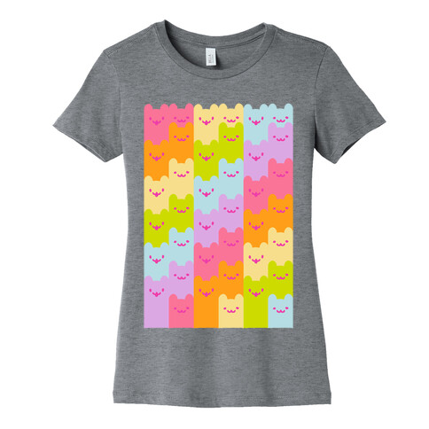 Pastel Rainbow Cats Womens T-Shirt