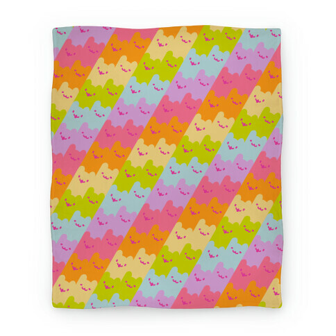 Pastel Rainbow Cats Blanket