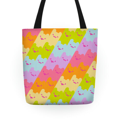 Pastel Rainbow Cats Tote