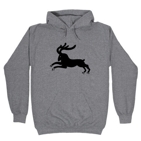Reindeer Running Hooded Sweatshirt