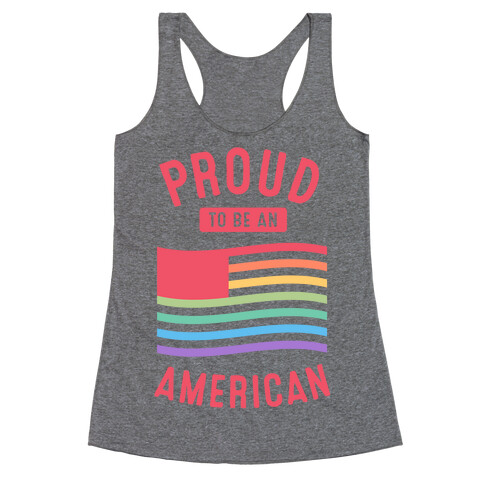 Proud to Be An American Racerback Tank Top