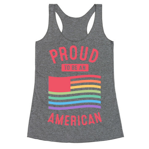 Proud to Be An American Racerback Tank Top
