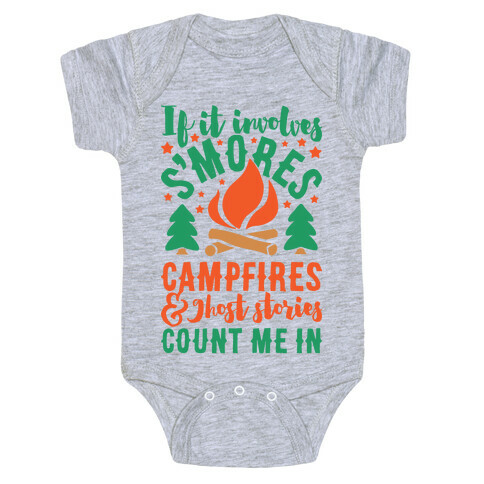 S'mores Campfires And Ghost Stories Baby One-Piece