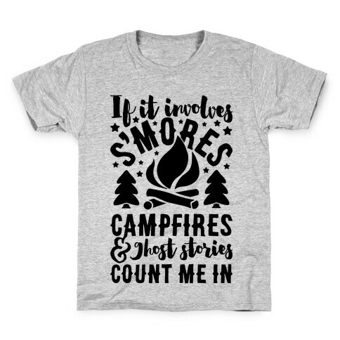 S'mores Campfires And Ghost Stories Kids T-Shirt