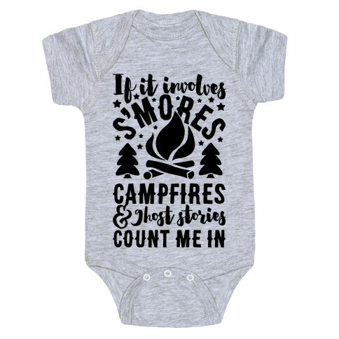 S'mores Campfires And Ghost Stories Baby One-Piece