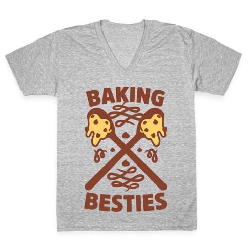 Baking Besties V-Neck Tee Shirt