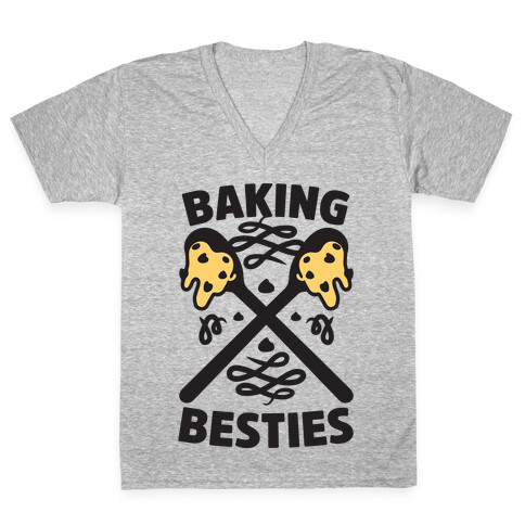 Baking Besties V-Neck Tee Shirt