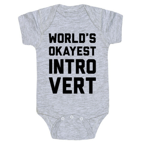 World's Okayest Introvert Baby One-Piece