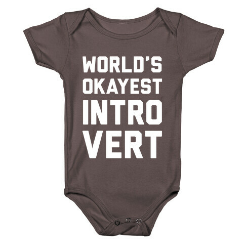 World's Okayest Introvert Baby One-Piece