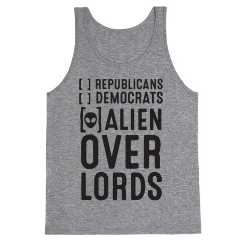 Vote Alien Overlords Tank Top