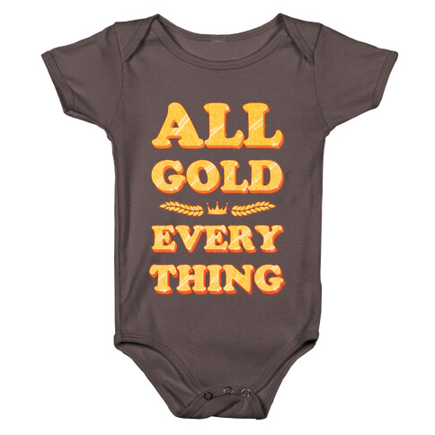 All Gold Everything (vintage) Baby One-Piece