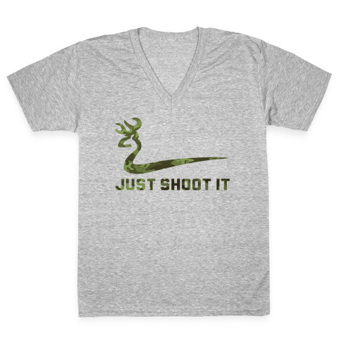 Just Shoot It V-Neck Tee Shirt