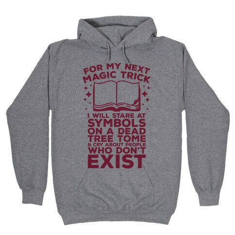 Book Magic Trick Hooded Sweatshirt