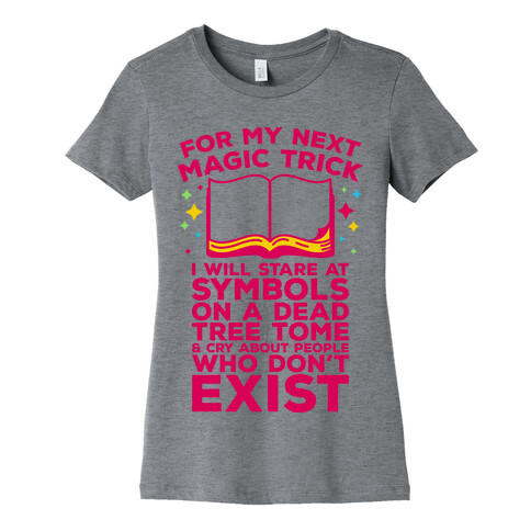 Book Magic Trick Womens T-Shirt