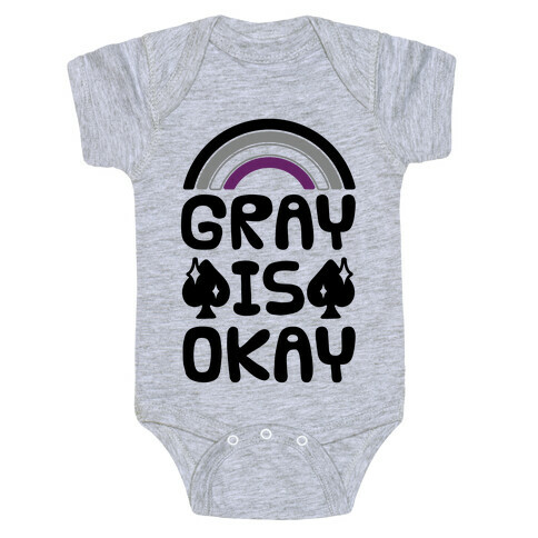 Gray Is Okay Baby One-Piece