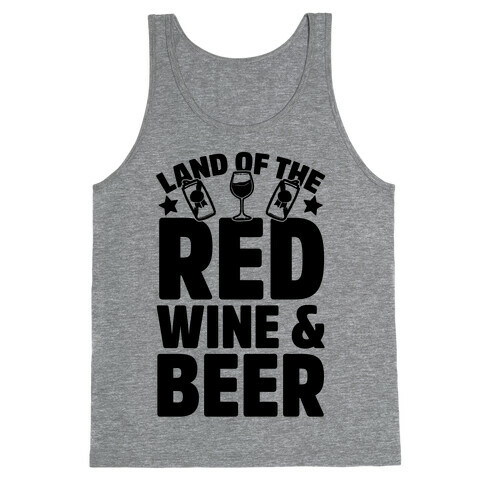 Land Of The Red Wine & Beer Tank Top