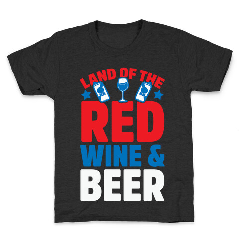 Land Of The Red Wine & Beer Kids T-Shirt